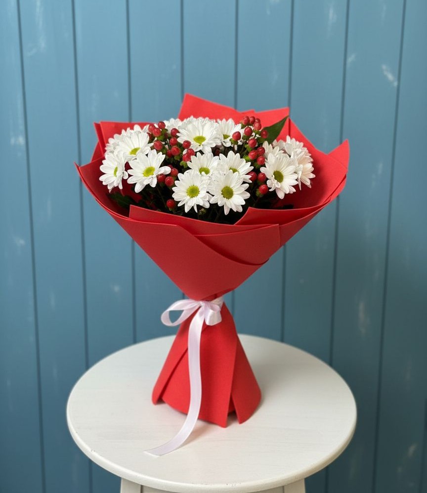 Букет цветов из: Хризантемы в Егорлыкской