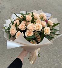 Букет Кремовые розы Латте в Егорлыкской