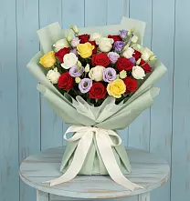 Букет цветов из:  Розы #REPLACE_PRED# Егорлыкской