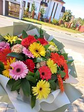 Букет цветов из:  Герберы #REPLACE_PRED# Егорлыкской