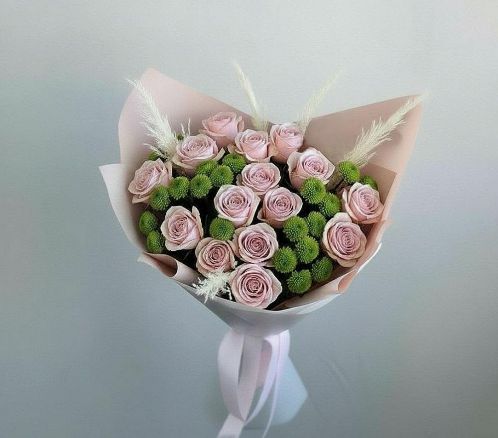 Букет цветов из: Розы и Хризантемы в Егорлыкской