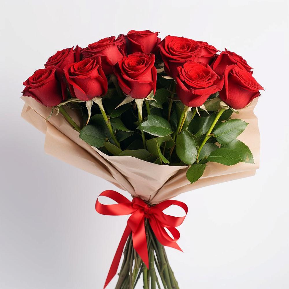 Букет 11 Красных роз Эдлесс Лав в Егорлыкской